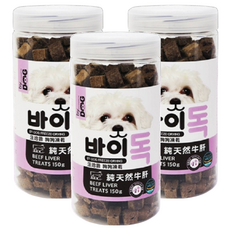 by DOG 狗狗凍乾零食 牛肝, 150g, 純天然牛肝製成, 無添加防腐劑或人工色素, 3罐