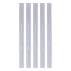 sun-star 大小角度方形長條橡皮擦, 兩用大功效, 容易收納於鉛筆盒和筆袋, 拿鐵米, 5個