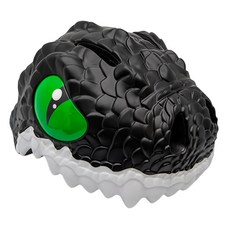 3D恐龍造型安全帽 適用於2-8歲兒童 帶夜間警示燈, 黑色, 1個, 54~59cm