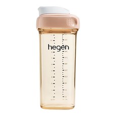 hegen 金色奇蹟PPSU多功能方圓型寬口水瓶 2.0, 330ml, 1個, 嫣粉