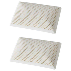 夢之語 乳膠枕 高彈性針織乳膠枕, 2個, 白色