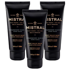 Mistral 海洋雪松 鬍後乳, 舒緩刮鬍後乾燥, 紅腫, 敏感不適, 100ml, 3條