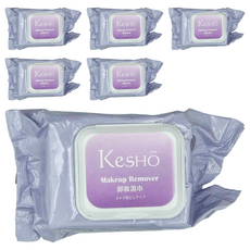 KeSHO 眼唇專用胺基酸卸妝濕巾, 50張, 6包