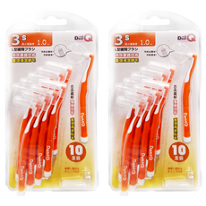 牙寶 Dent-Q 專業L型牙間刷 Set 3S 最小通過徑, 1mm, 10個裝, 2組