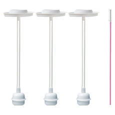 hibee 奶瓶重力球吸管套裝 3入, 混合顏色, 1組