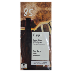 ViVANI 精選85%黑巧克力片, 100g, 1包