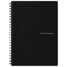 maruman MNEMOSYNE 5mm點陣線圈筆記本 A5 210 x 148mm, 黑色, 1本