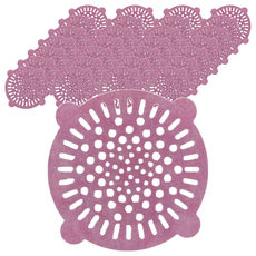 一次性地漏貼 排水孔濾網 柔軟易貼, 10cm, 粉色