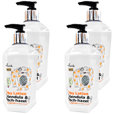 Hallmark 怪獸派對 金盞花燕麥 自然之萃 全面修護乳 - 蜂蜜杏桃 嬰兒/敏感肌膚適用, 600ml, 4瓶