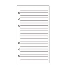 Raymay 藤井 聖書5mm橫格內頁紙 DR276, 30張, 1組