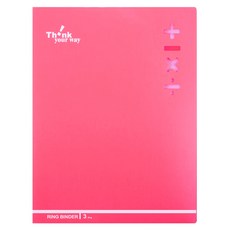 DaTaBanK 三田文具 A4 小3孔資料夾 加減乘除, 紅色, 1組