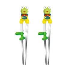 Edison 愛迪生 Pororo 學習筷組 卡龍款 ABS塑膠 矽膠 不鏽鋼304 韓國產, 2雙