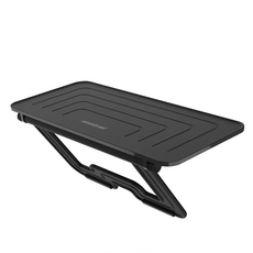 peripower 可調式大平台螢幕置物架 多功能收納置物架 散熱及止滑設計 集線孔設計, 黑色, 1個