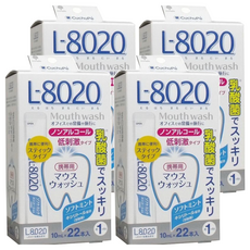 Novopin 日本 L8020 清涼薄荷乳酸菌漱口水 不含酒精 清爽不刺激, 220ml, 4盒