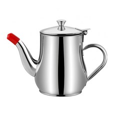 304不鏽鋼鷹嘴式壺口儲油濾油壺-附濾網-70oz, 1個