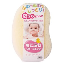 TOWA 東和產業 嬰兒超起泡沐浴海綿，加厚海綿，柔軟舒適，豆子造型，日本製造, 309424, 1個