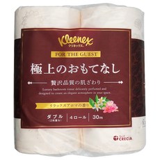 Kleenex 舒潔 日本製紙Crecia雙層滾筒衛生紙 奢華 30m x 114mm, 4捲, 1袋
