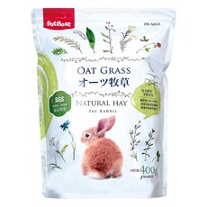 PetBest 丸辛綠切 甜燕麥草, 400g, 兔子天然乾草, 1包