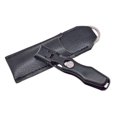 PUSH! 防飛濺大開口不銹鋼指甲剪, 黑色, 尺寸9*1.6CM, 重量40G, 1個