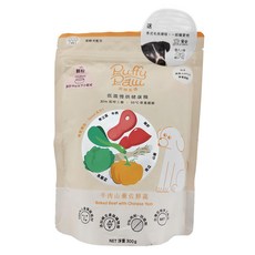Puffy Paw 派特芙德 成齡犬 低溫慢烘健康糧 小顆粒 ,牛肉山藥佐鮮蔬,300g,1包