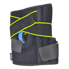 AOLIKES 奧力克斯 綁帶運動護膝 A110, F, 黑綠色, 1個