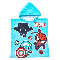 ONEDER 旺達棉品 連帽浴巾 100%棉, 頭部35 x 32cm 身長120 x 60cm, 復仇者聯盟, 1條