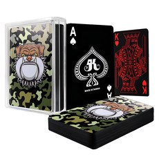 ROYAL 樂友 彩色防水黑鑽撲克牌, 鬥牛犬, 1盒