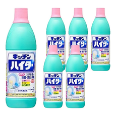 Kao 花王 Haiter 廚房漂白清潔劑，清潔衛生，除菌漂白消臭, 600ml, 6瓶