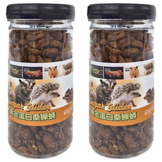 Pet Village 魔法村 營養高鈣黃金蛋白桑蠶蛹 寵物零食, 100g, 2罐