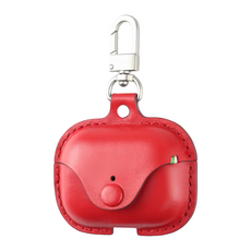 COZi Apple 熱塑殼皮革保護套 AirPods Pro, AirPods Pro1/2代, 紅色, 1個