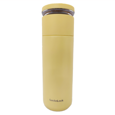 LocknLock 樂扣樂扣 心儀茶水分離保溫杯 LHC4285YEL, 黃色, 440ml, 1個