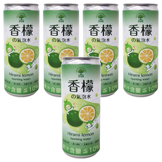香檬園 香檬氣泡水, 330ml, 5罐