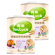 YouLuck 育樂 黑棗麥精, 促進食慾 排便順暢 4個月以上寶寶適用, 黑棗, 280g, 2罐