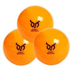 Bukuro Honma 3層彩色公園高爾夫球 橘色, 3個, 1入