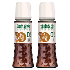 健康廚房 無油沾拌淋醬 香蒜洋蔥, 0膽固醇 0脂肪 0油脂添加, 180ml, 2瓶