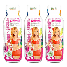 潤之泉潤心田 紅棗黑木耳露, 無添加人工香料, 320ml, 3瓶