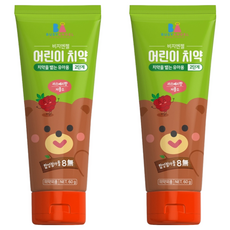 BUSYANGEL 寶寶低氟牙膏 覆盆子味 第二階段, 60g, 2條