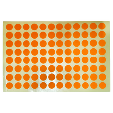 華麗牌 彩色標籤 WL-204O 9mm, 橘色, 20包, 1盒