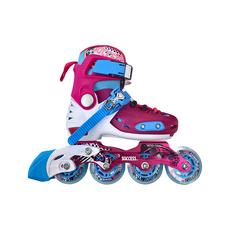 SUCCESS 成功 兒童鋁合金硬殼直排輪 附粉色鞋袋, S號, 粉色, 1雙