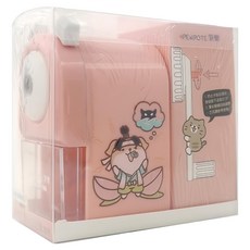 PENROTE 筆樂 柴語錄 大小通吃削鉛筆機, 粉色, 1個