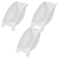 碗盤收納架 寬盤架, 1層, 白色, 3個