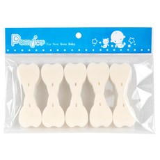 朴蜜兒 奶嘴刷替換泡棉5件組, 白色, 1組
