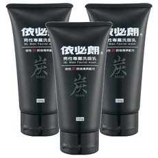 依必朗男性專屬洗面乳-活性炭控油清爽配方，深層清潔臉部，添加維他命E，120g, 3件