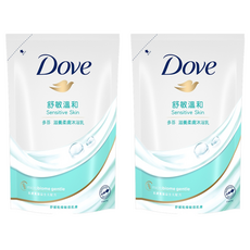 多芬 舒敏溫和 滋養柔膚沐浴露 補充包 舒緩乾燥肌膚, 580g, 2組