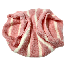 超彈力超保暖親膚舒服兒童肚圍-粉白條紋 (22吋~33吋大人款)