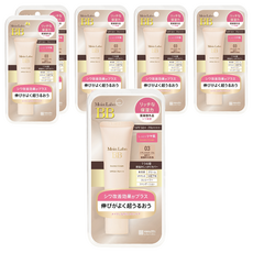 MEISHOKU 明色 MoistLabo保濕遮瑕精華BB霜 SPF50+ PA++++, 高遮瑕 高持妝 高耐汗 一瓶6效 快速完妝, 03 健康色, 30g, 6條