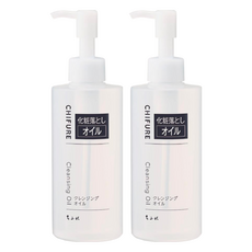 CHIFURE 卸妝油, 迅速徹底溶解睫毛膏等頑妝, 容易沖洗, 浴室手部、臉部濡濕時亦可適用, 220ml, 2瓶