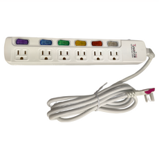 Tyson 太順電業 6切6座3P延長線 TS-366AS 扁頭 4N級無氧銅 防火機身, 2.7m, 1條