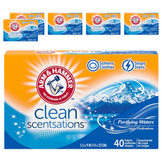 ARM&HAMMER 柔軟香衣紙 防靜電, 40張, 6盒
