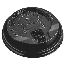 HJ-90 咖啡蓋 - 黑色 90x2.5cm 耐熱-20度~120度, 可掀凸蓋, 50個, 1包